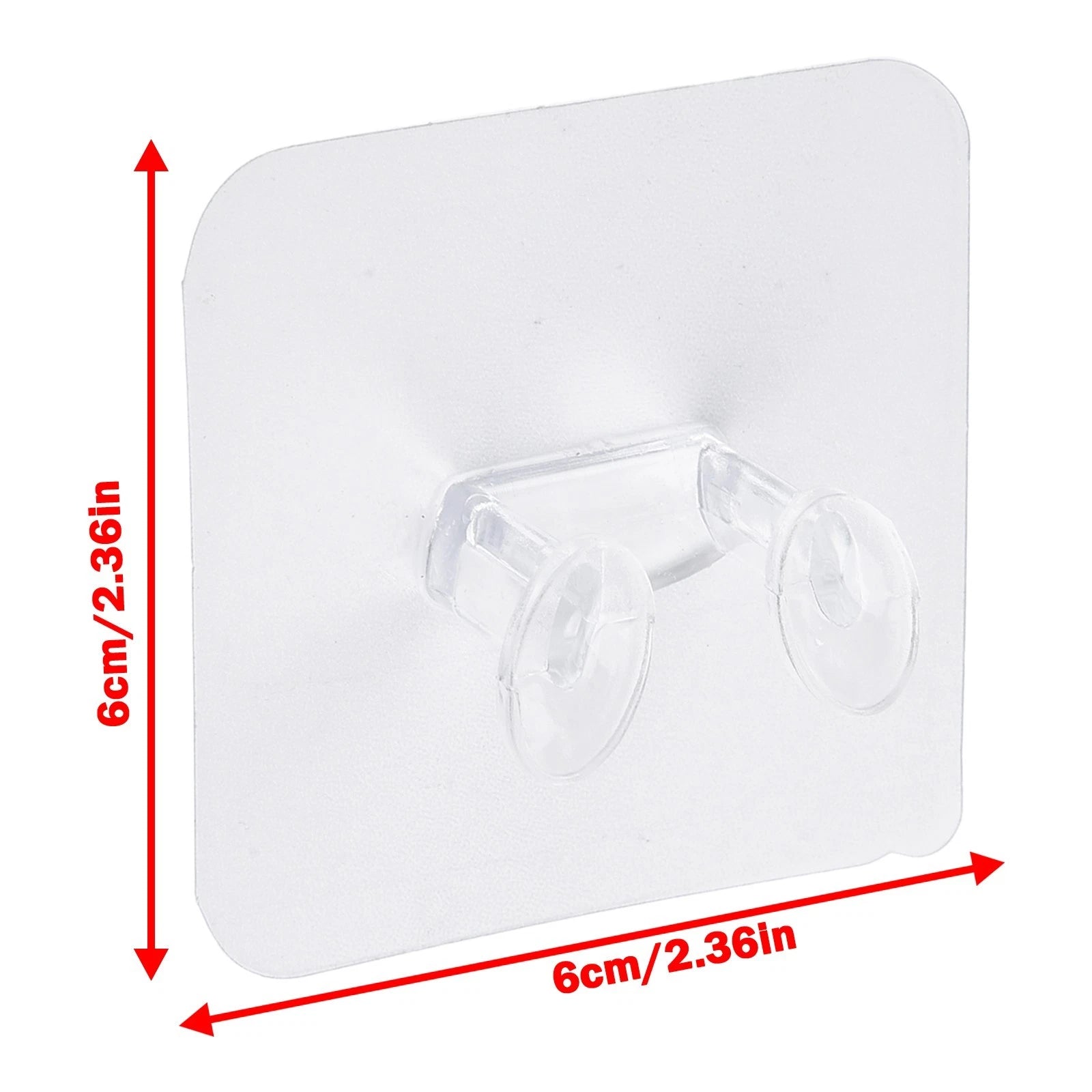Heavy Duty Transparent Sticky Wall Hook for Kitchen Bathroom No Nails Needed