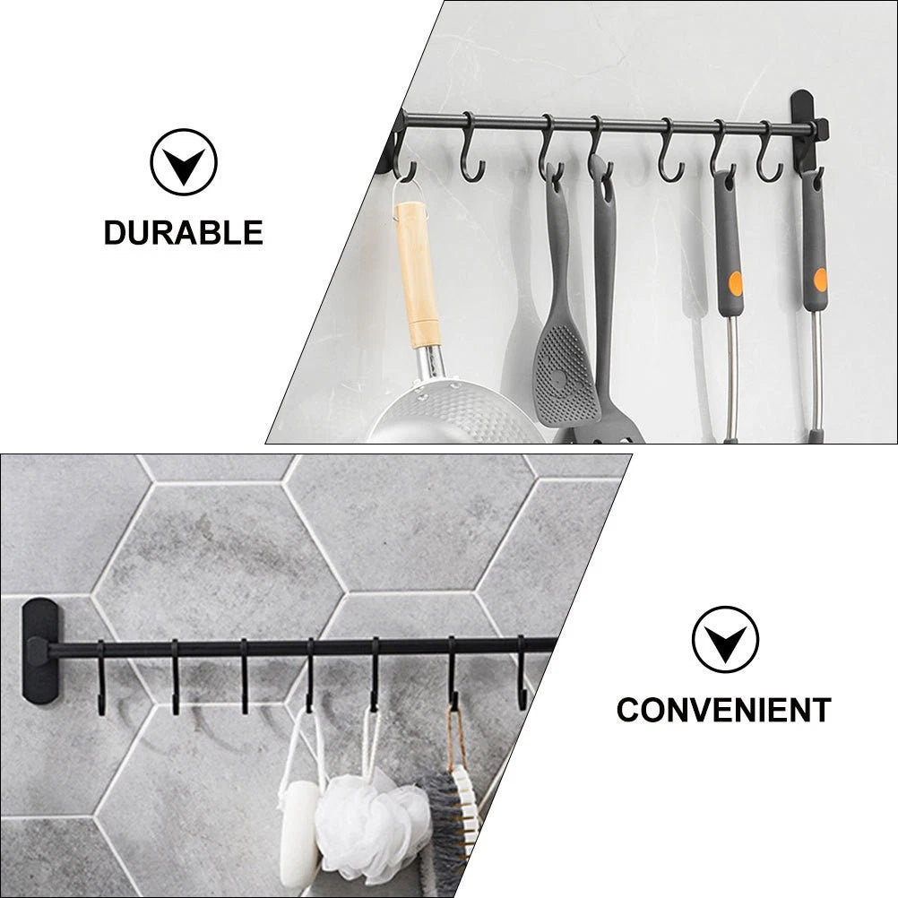 Storage Hooks Kitchen Cabinet for Hanging Utensil Organizer Wall