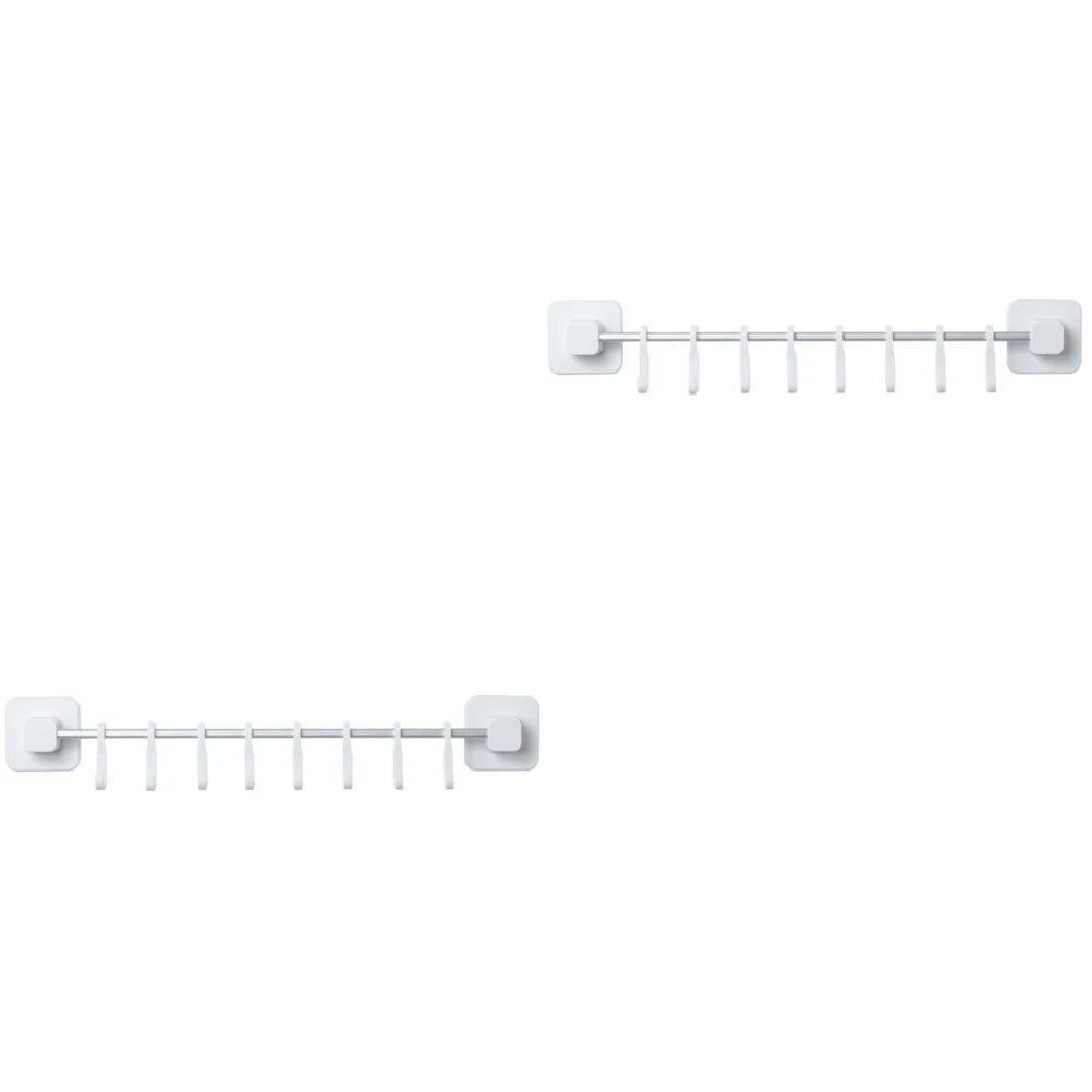 2 Sets Hanging Hook Multifunctional Wall-mounted Kitchen Movable