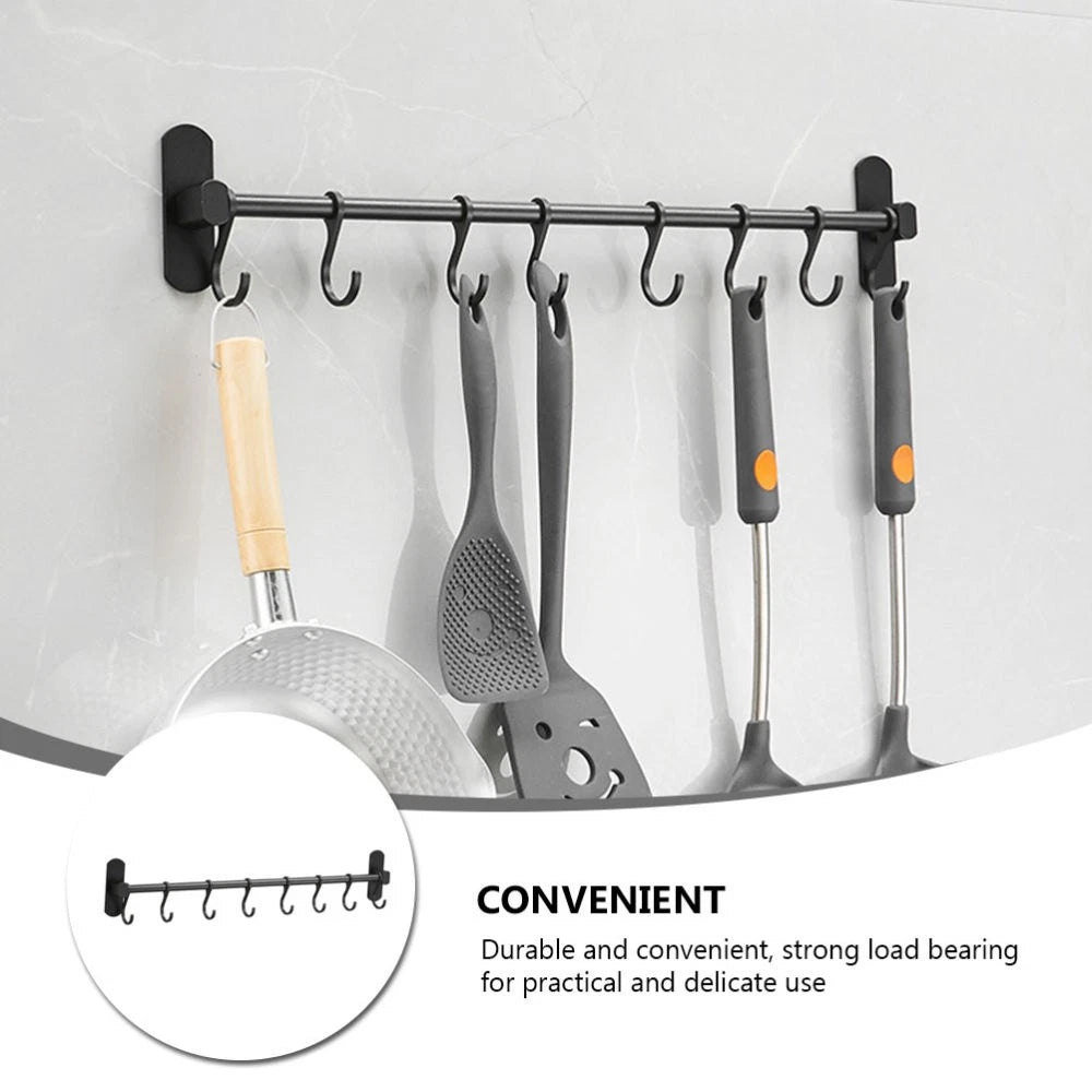 Kitchen Organiser Storage Rack Key Hooks for Wall Utensil Hanger