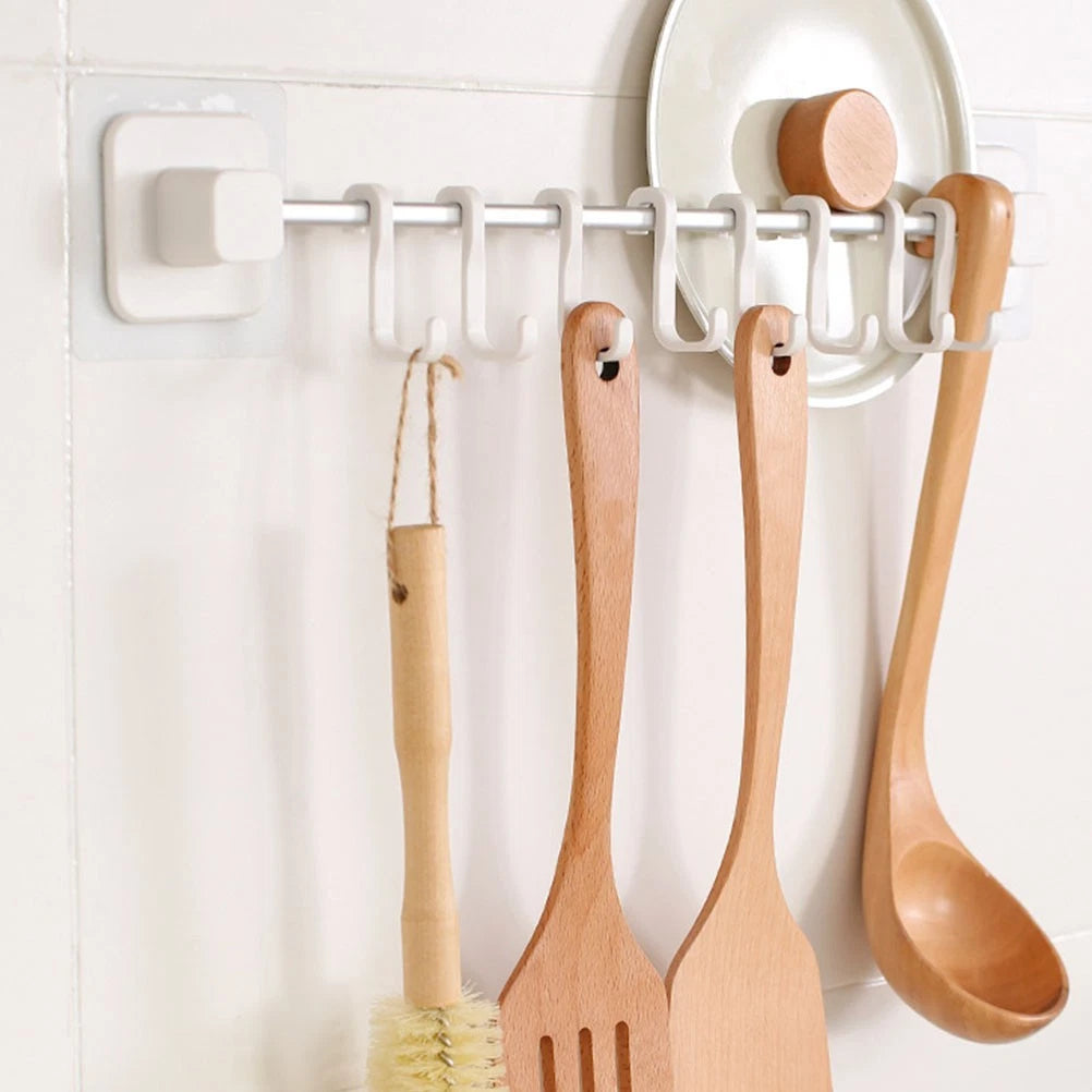 2 Sets Hanging Hook Multifunctional Wall-mounted Kitchen Movable