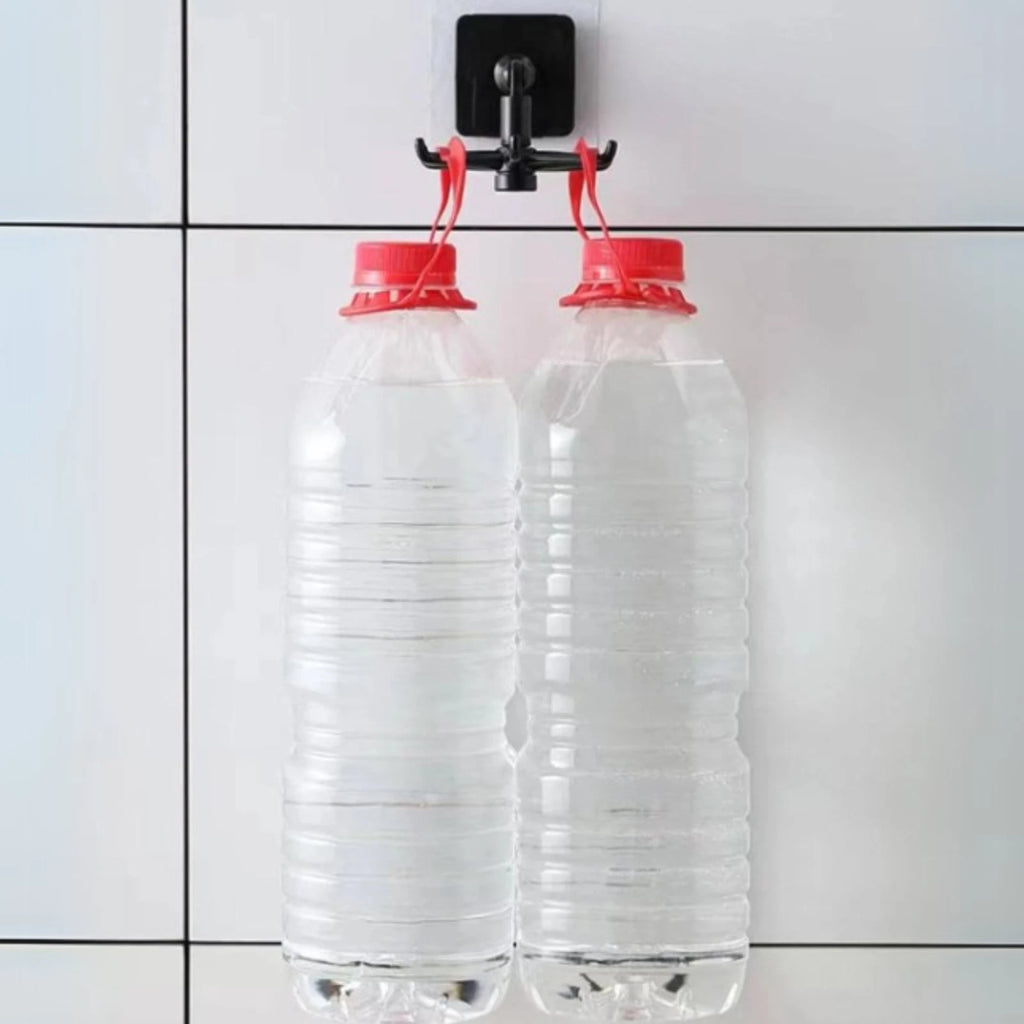 1pc No-Drill 360° Rotating Hook | Seamless Kitchen Storage & Key Hanger Organize