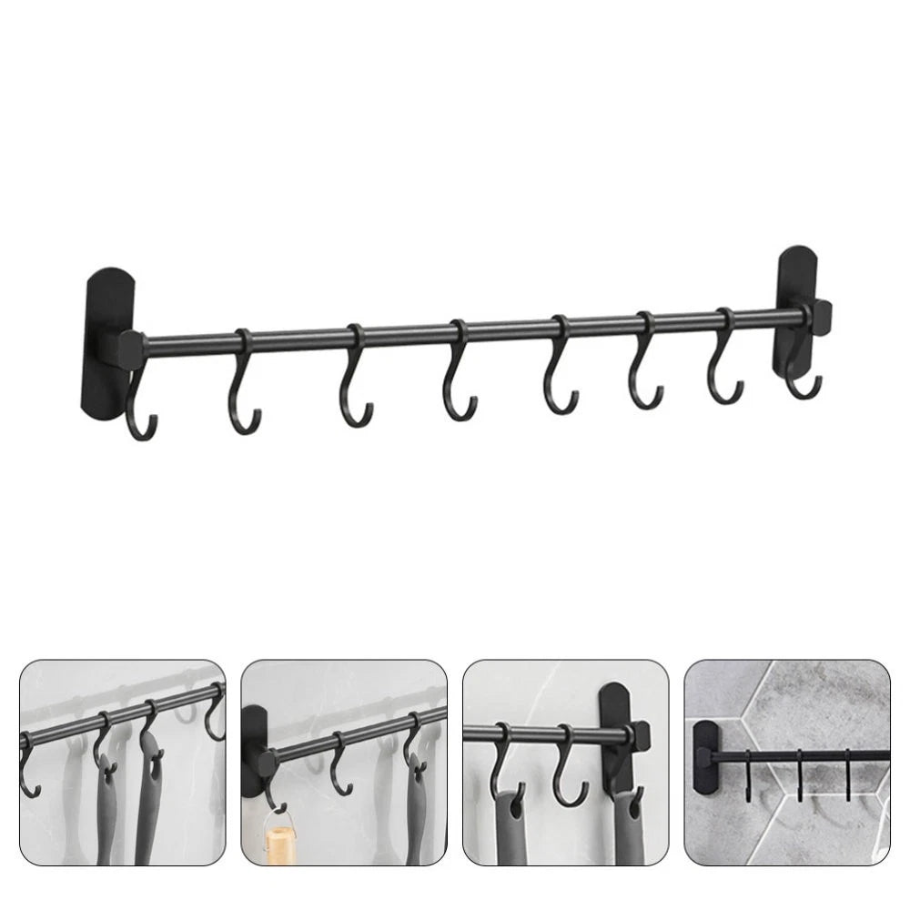 Kitchen Organiser Storage Rack Key Hooks for Wall Utensil Hanger